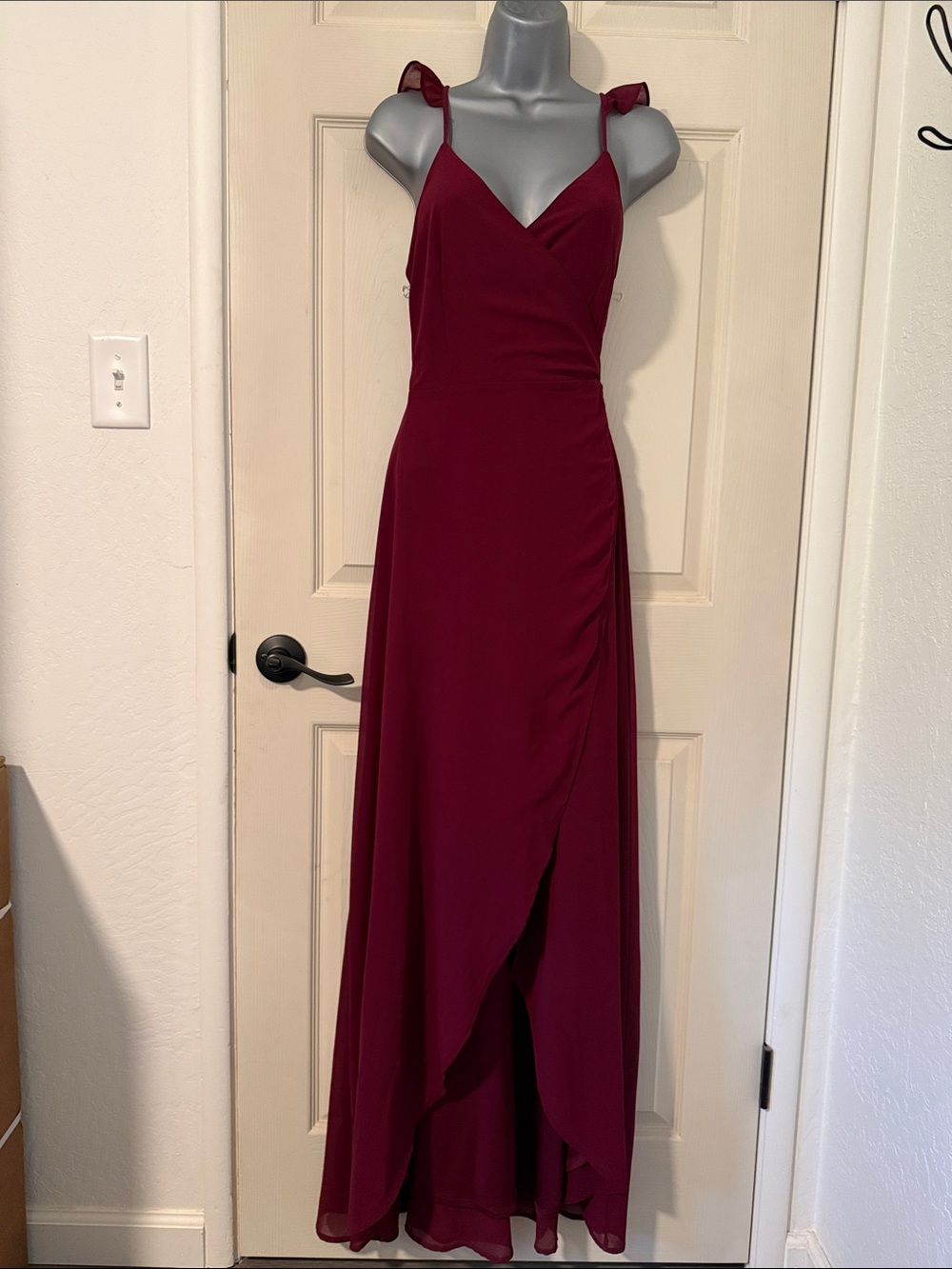Fuchsia dress with cover up
